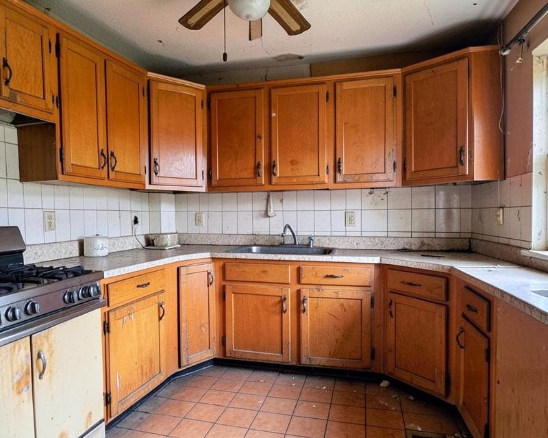 Kitchen respray — before